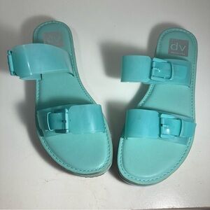 DV by Dolce Vita Teal Minimalist Sandals
